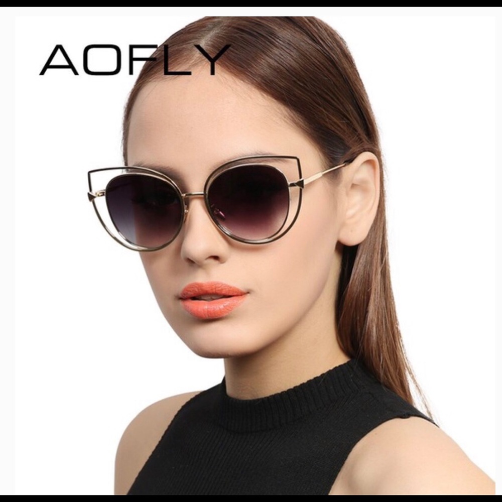 AOFLY Authentic Cat Eye Style Sunglasses